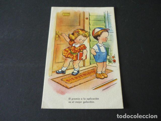 Postales: NI&Ntilde;OS A LA VUELTA DE LA ESCUELA POSTAL - Foto 1