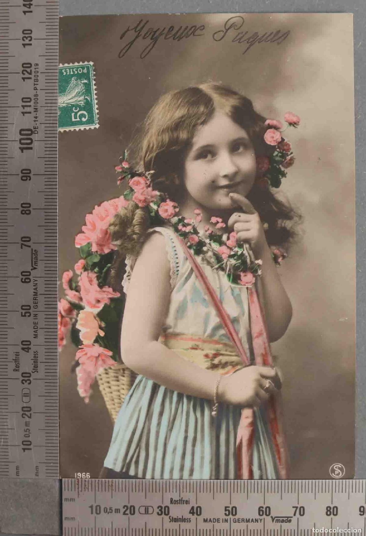 Postales: POSTAL. NI&Ntilde;A PASTORA - Foto 1
