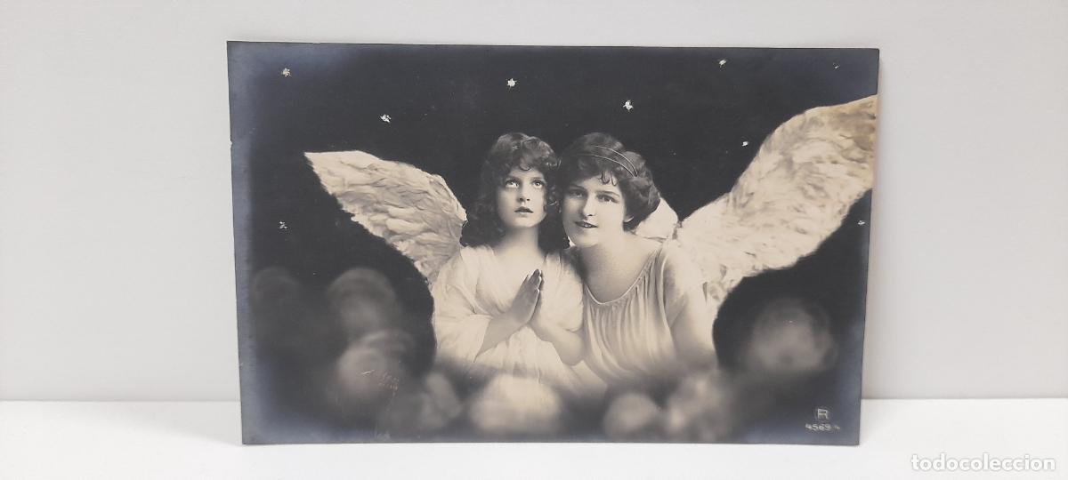 Postais: ANTIGUA POSTAL DE NI&Ntilde;AS ANGELES . ESCRITA Y FECHADA 1914