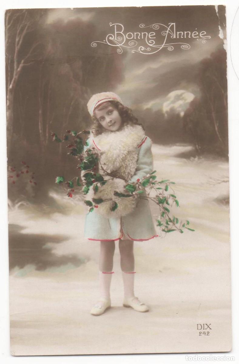 Postcards: Postal francesa principios del XX-ni&ntilde;os--escrita-