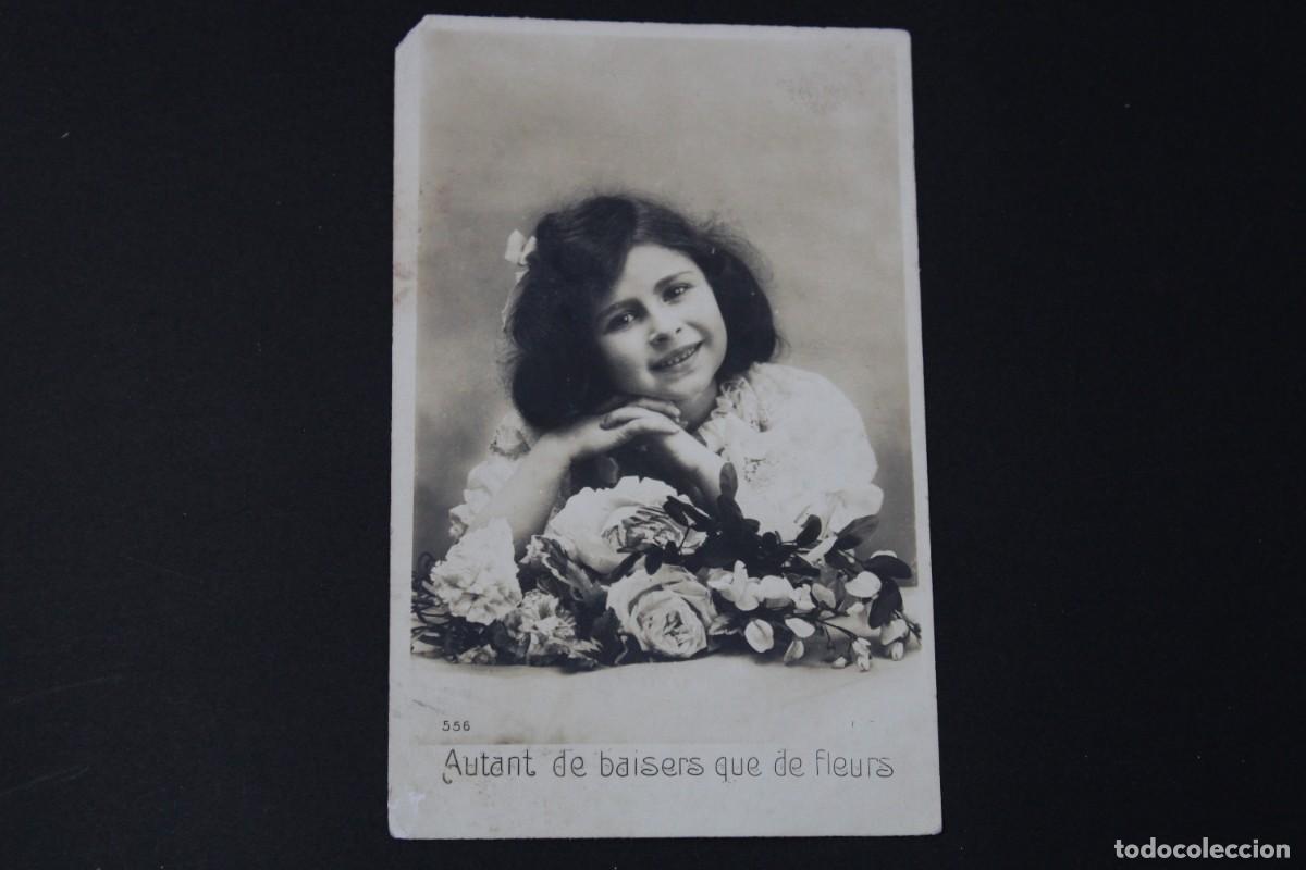 Postcards: ANTIGUA TARJETA POSTAL NI&Ntilde;A