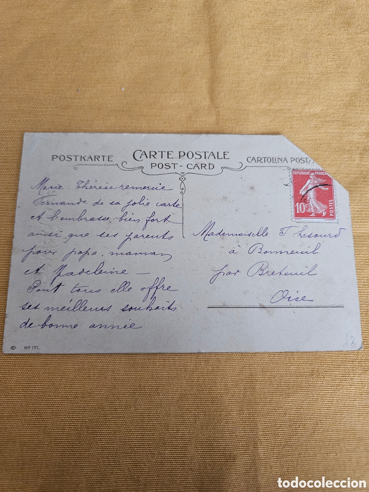 Postales: ANTIGUA POSTAL FRANCESA. CIRCULADA - Foto 2