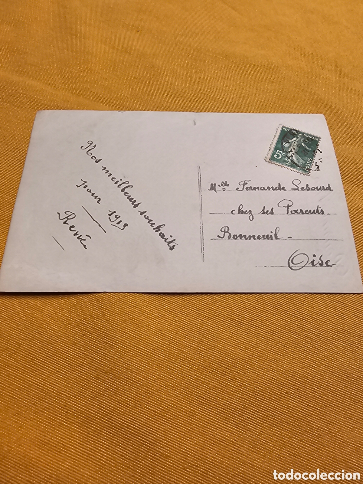 Postales: ANTIGUA POSTAL FRANCESA. CIRCULADA 1913 - Foto 2