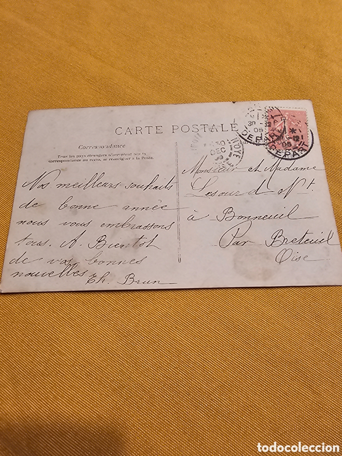 Postales: ANTIGUA POSTAL FRANCESA. CIRCULADA - Foto 2
