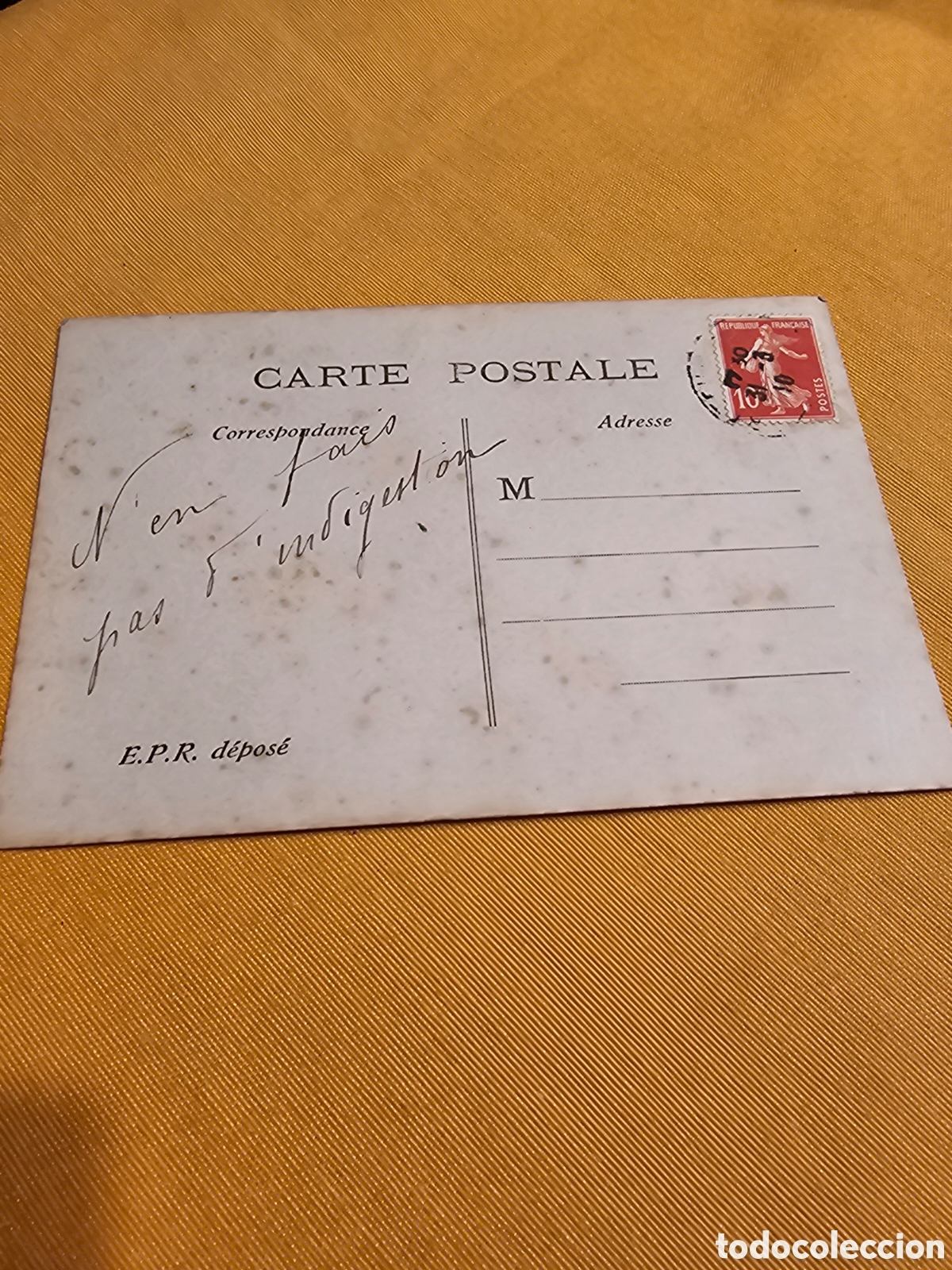 Postales: ANTIGUA POSTAL FRANCESA. CIRCULADA - Foto 2