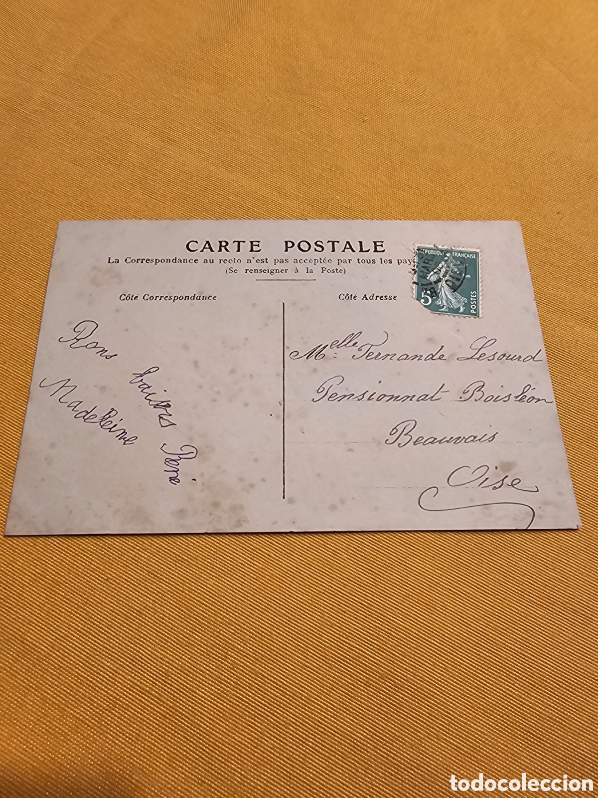 Postales: ANTIGUA POSTAL FRANCESA. CIRCULADA - Foto 2
