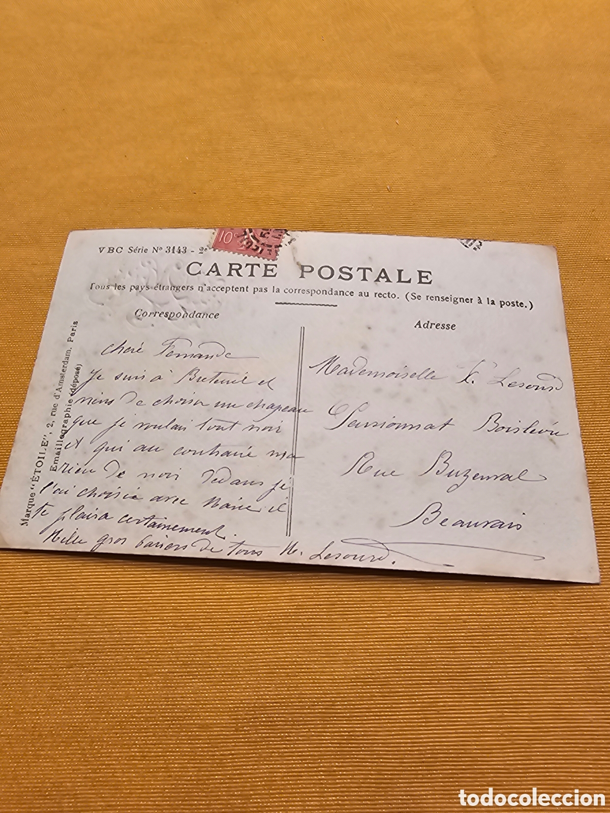 Postales: ANTIGUA POSTAL FRANCESA. CIRCULADA - Foto 2