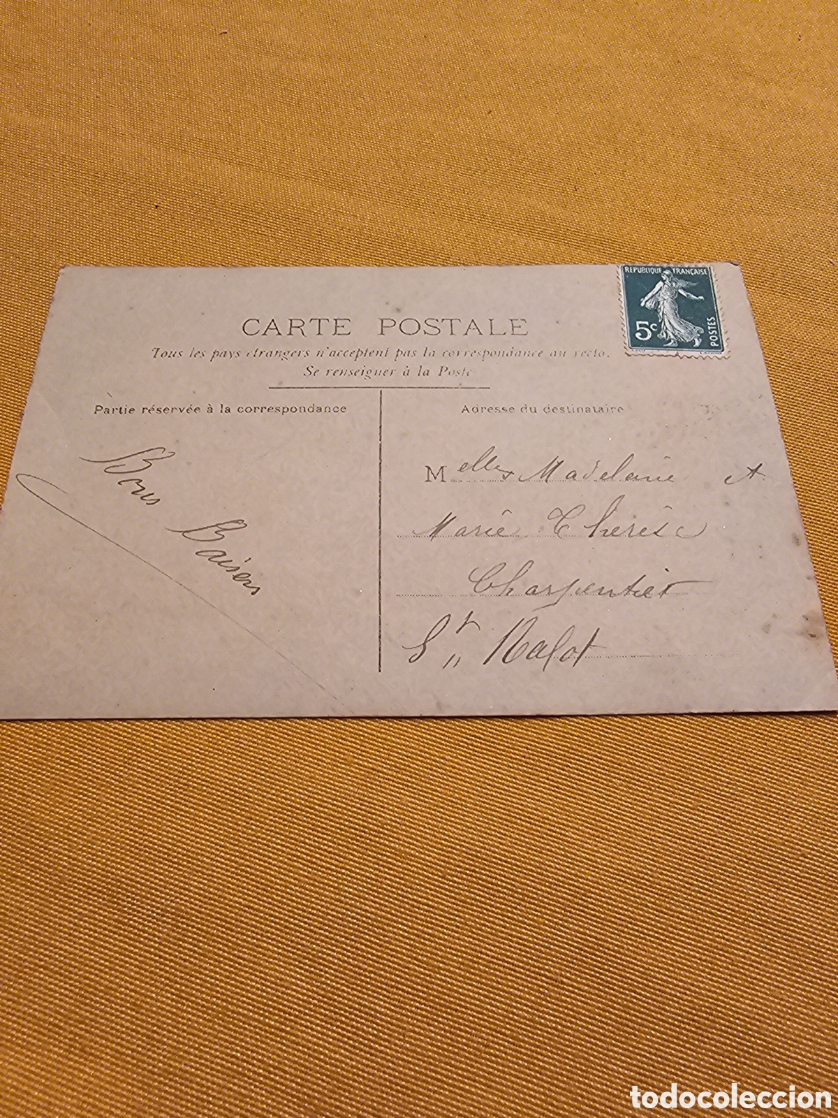 Postales: ANTIGUA POSTAL FRANCESA. CIRCULADA - Foto 2