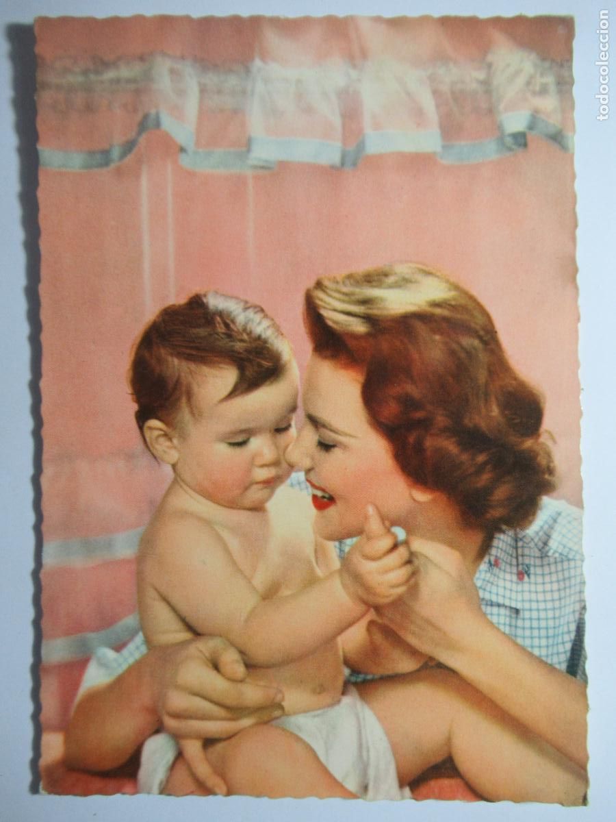 Postales: Postal ni&ntilde;o beb&eacute; y mam&aacute; - Foto 1