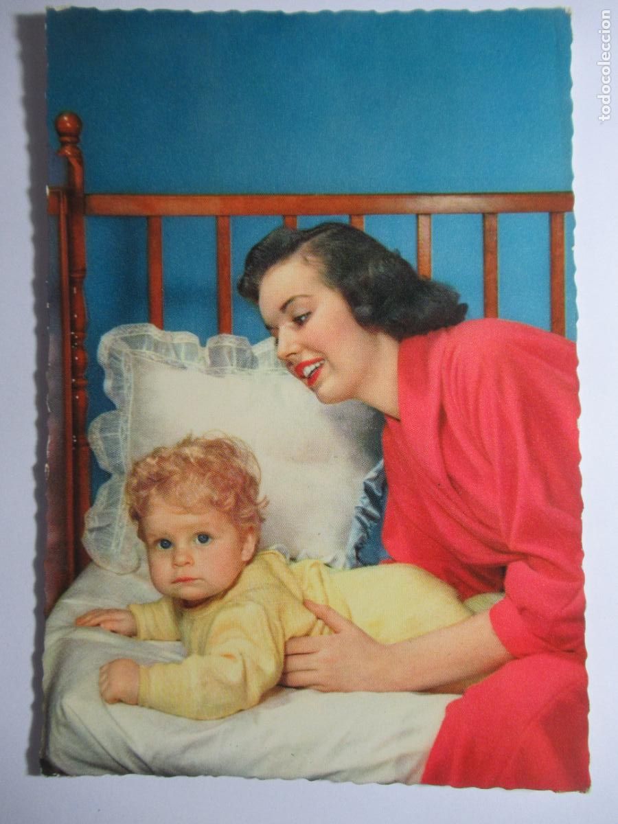 Postales: Postal ni&ntilde;o beb&eacute; y mam&aacute; - Foto 1