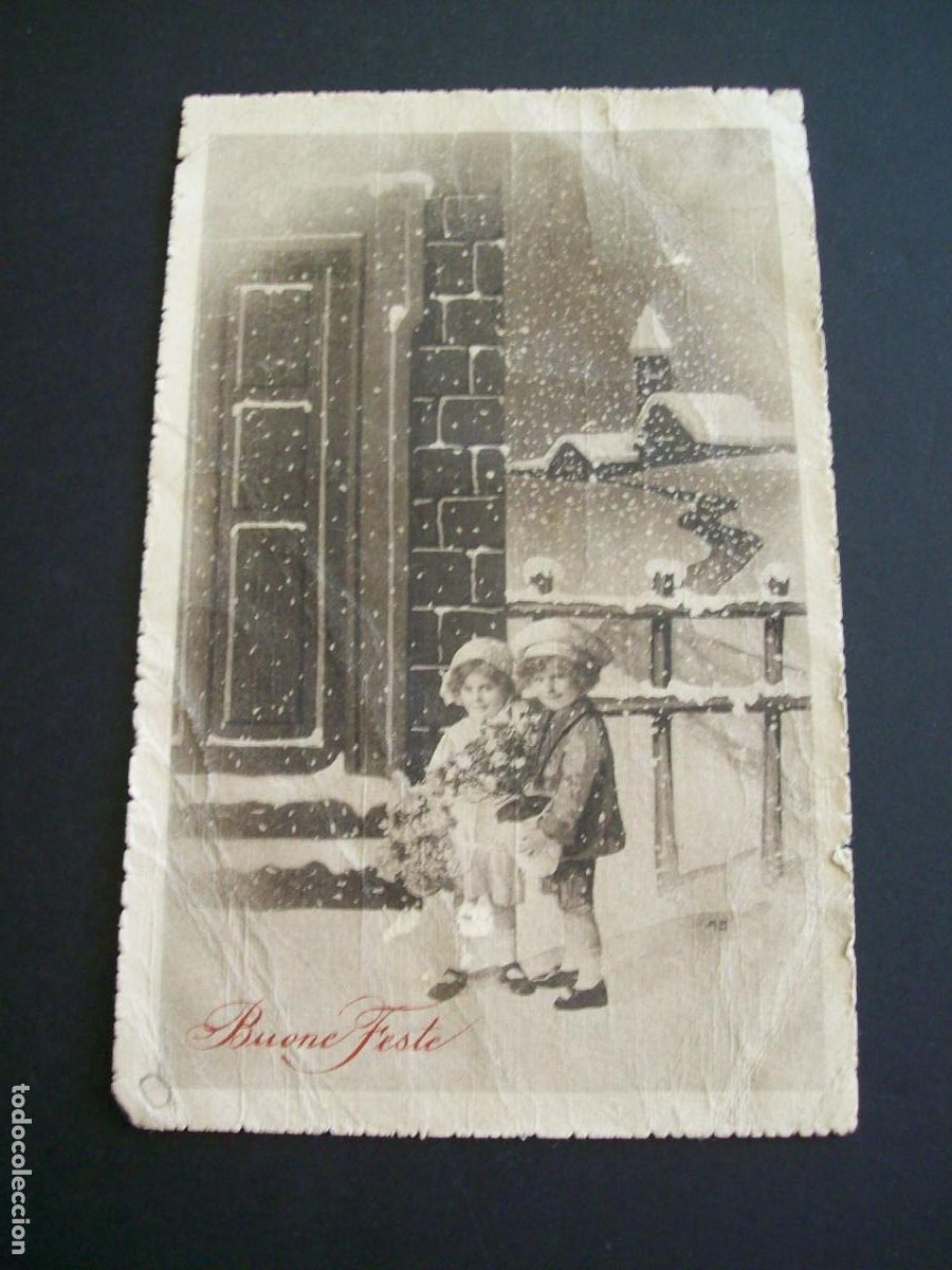 Postales: NI&Ntilde;OS EN LA NIEVE POSTAL - Foto 1