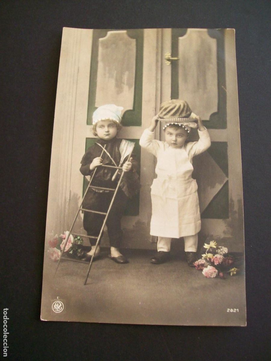 Postales: NI&Ntilde;OS COCINEROS POSTAL - Foto 1