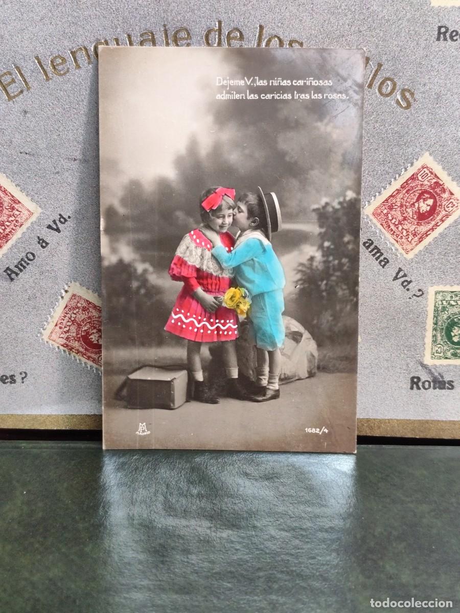 Postcards: PA 252 Postal 1682/4 Ni&ntilde;os . M.P. Fechada en 1909