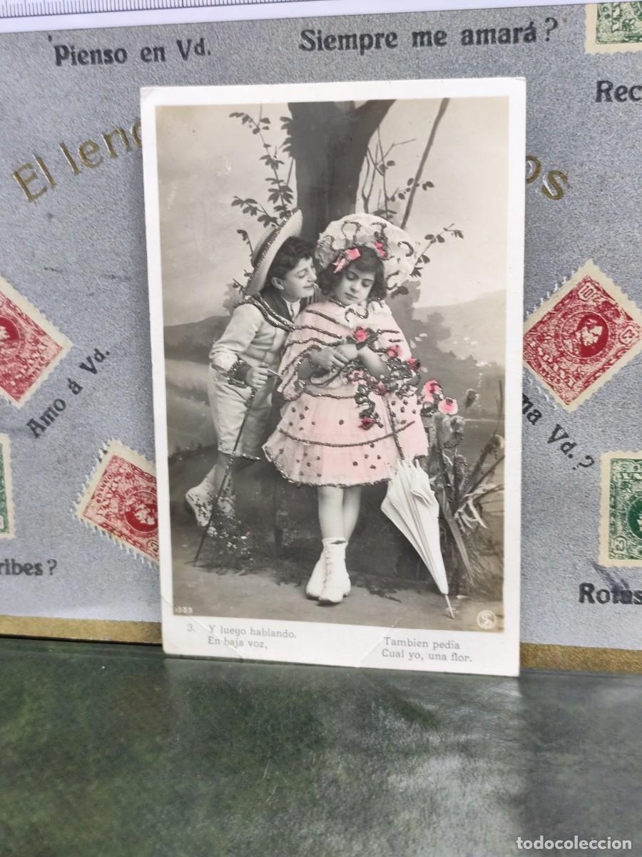 Postcards: PA 260 Postal 1533 Pareja de ni&ntilde;os 3 fechada 1910