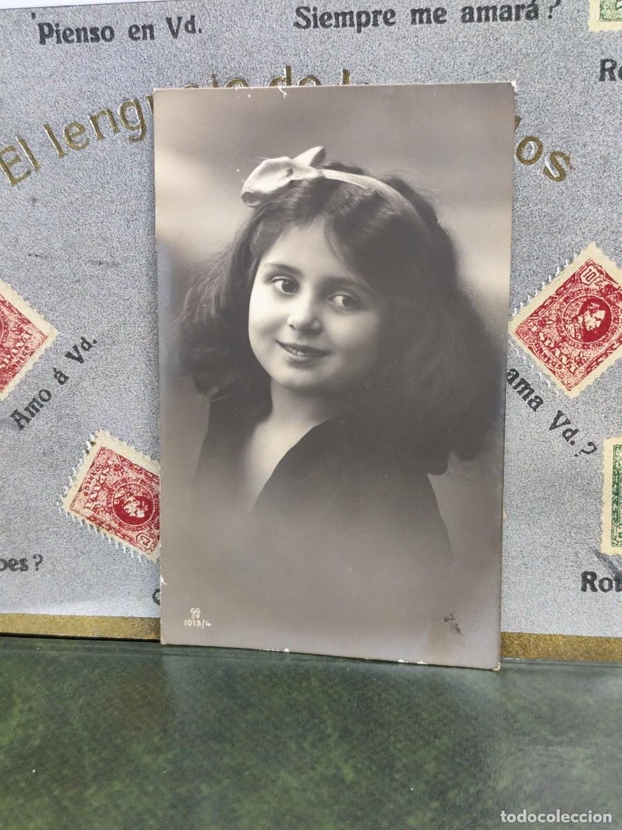 Postcards: PA 261 Postal 1013/4 Ni&ntilde;a fechada 1910 . GG Co