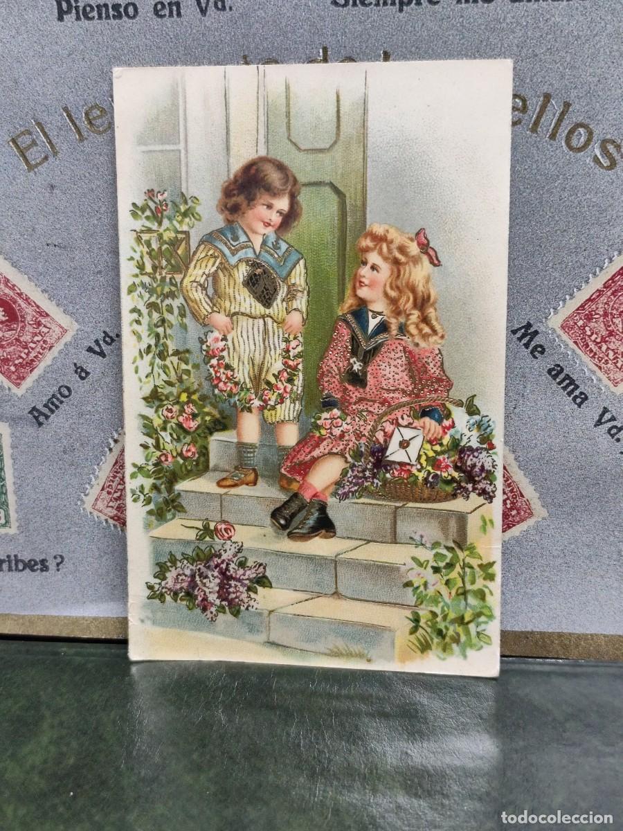 Postcards: PA 263 Postal Ni&ntilde;os Fechada 1909