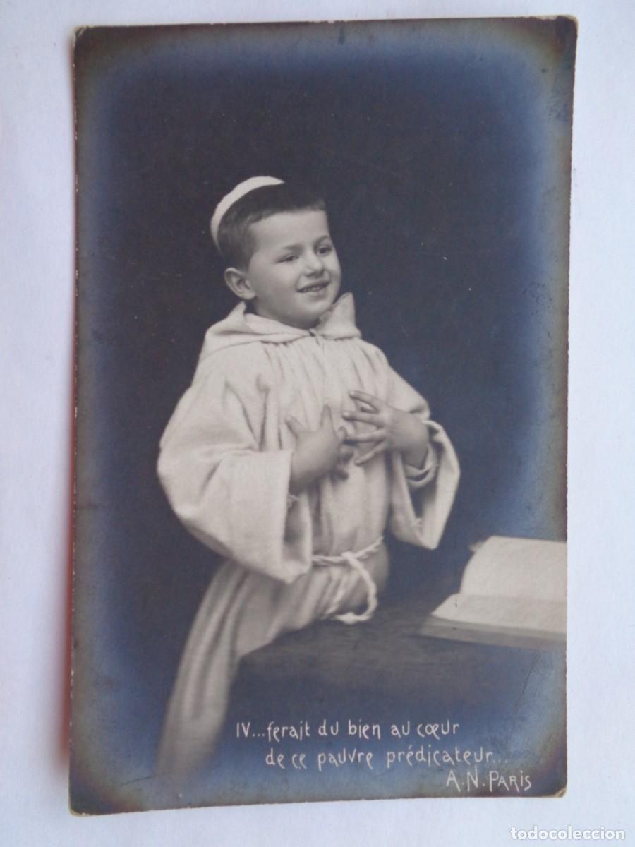 Postcards: BONITA POSTAL FOTOGRAFICA DE NI&Ntilde;O VESTIDO DE RELIGIOSO . FRANCESA DE PRINCIPIOS DE SIGLO