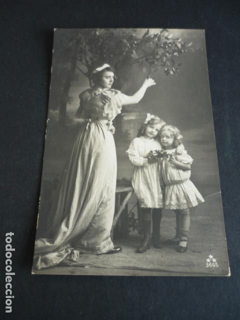 Postales: NI&Ntilde;OS CON ACEBO POSTAL - Foto 1