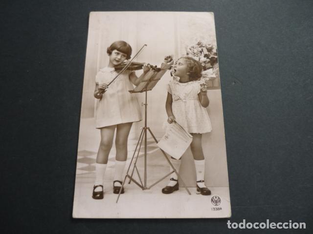 Postales: NI&Ntilde;AS MUSICAS POSTAL - Foto 1