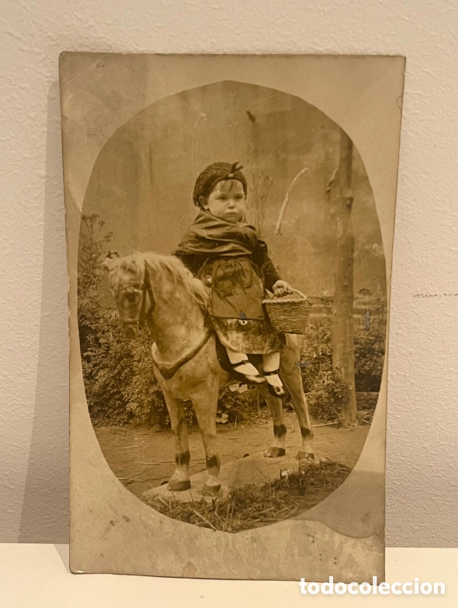 Postales: POSTAL: NI&Ntilde;A CON CABALLITO - Foto 1