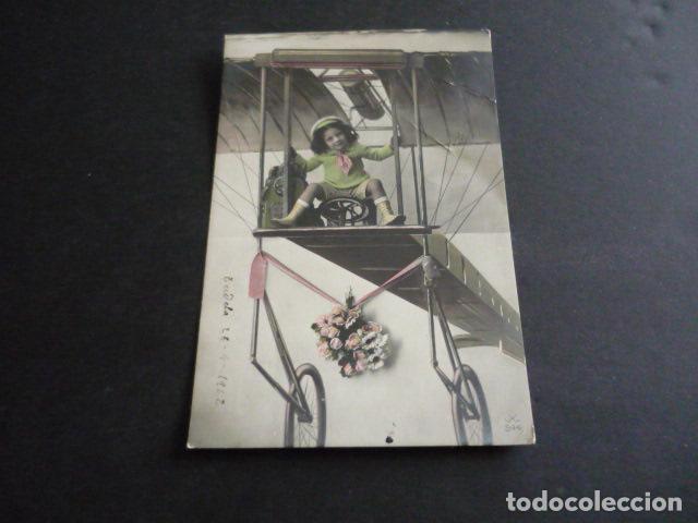 Postales: NI&Ntilde;O EN AVION POSTAL - Foto 1