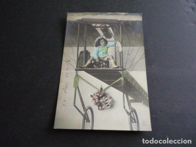 Postales: NI&Ntilde;O EN AVION POSTAL - Foto 1