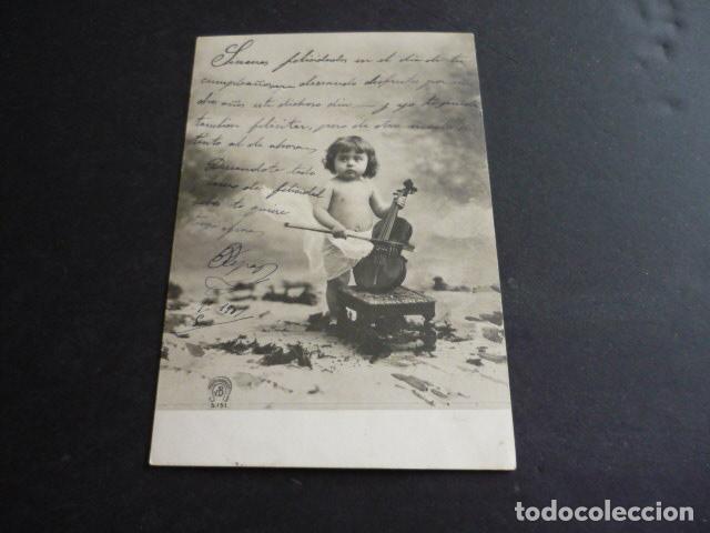 Postales: NI&Ntilde;O CON VIOLIN POSTAL - Foto 1