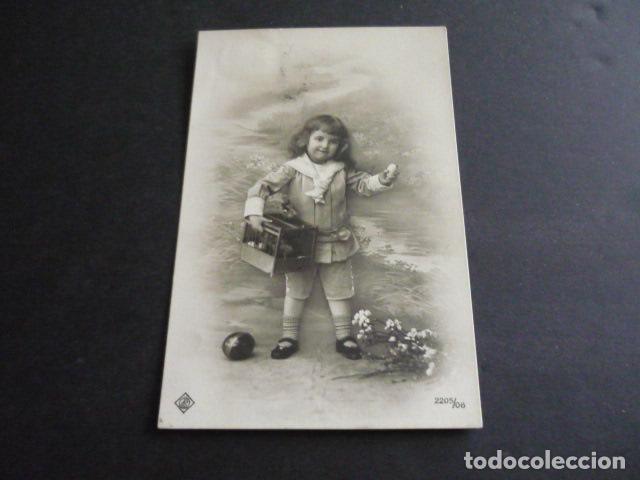 Postales: NI&Ntilde;O CON HUEVOS POSTAL - Foto 1
