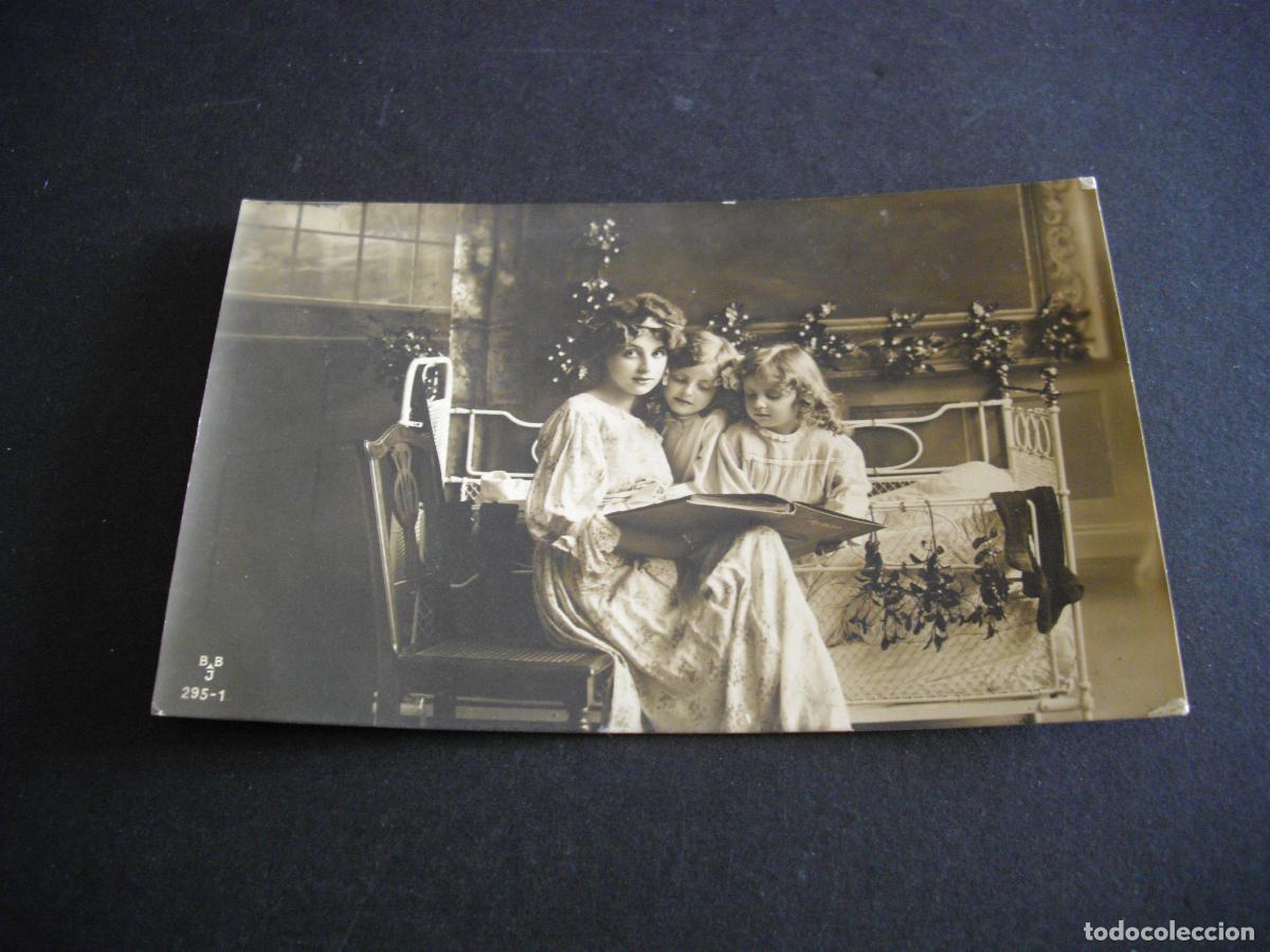 Postales: NI&Ntilde;AS LEYENDO POSTAL - Foto 1