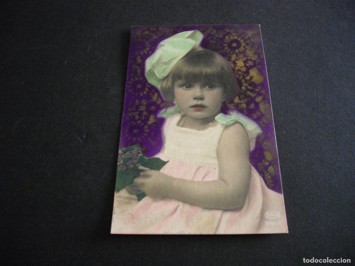 Postales: NI&Ntilde;A CON LAZO POSTAL - Foto 1