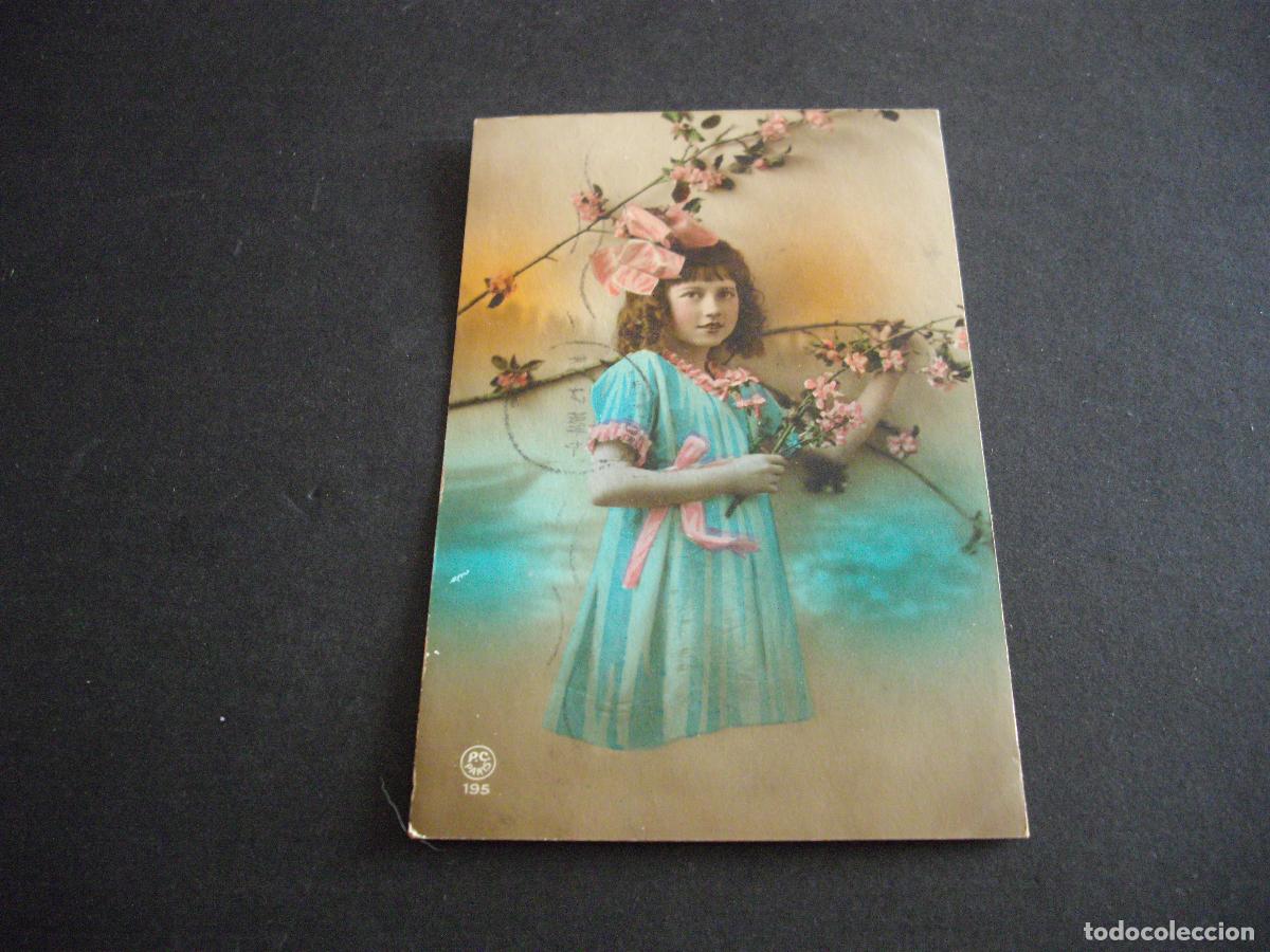 Postales: NI&Ntilde;A CON LAZO POSTAL - Foto 1