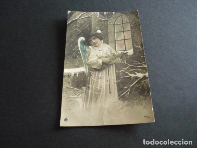 Postales: ANGEL CON VIOLIN POSTAL - Foto 1