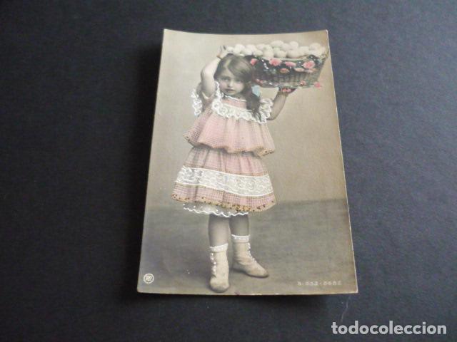 Postales: NI&Ntilde;A CON CESTA DE HUEVOS POSTAL - Foto 1