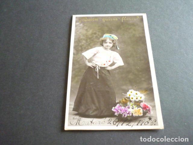 Postales: NI&Ntilde;A FLORISTA POSTAL - Foto 1