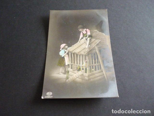 Postales: NI&Ntilde;OS EN GALLINERO POSTAL - Foto 1