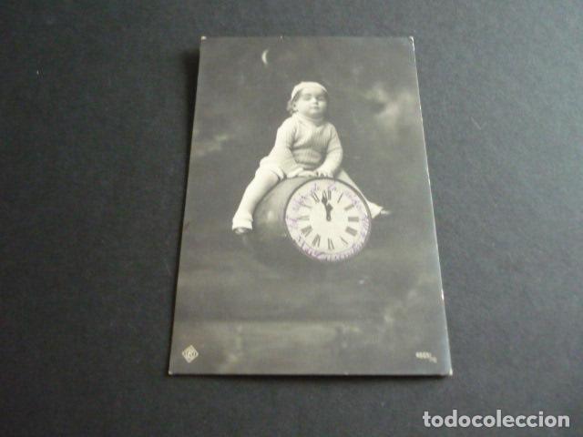 Postales: NI&Ntilde;O EN RELOJ POSTAL - Foto 1