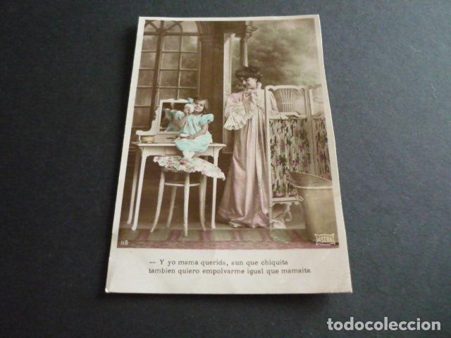 Postales: NI&Ntilde;A EN TOCADOR POSTAL - Foto 1