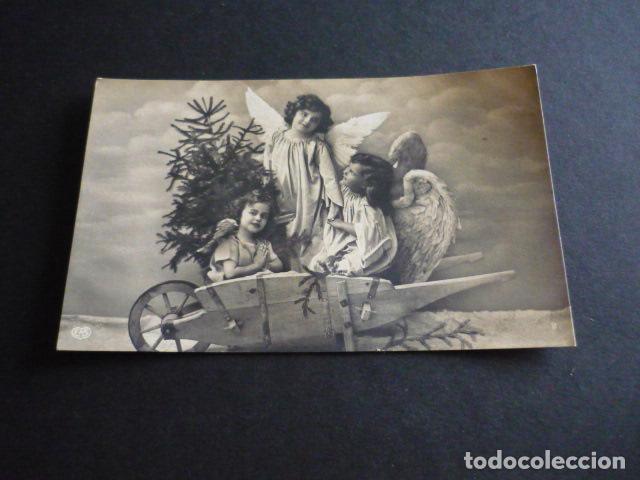 Postales: ANGELES CON ARBOL DE NAVIDAD POSTAL - Foto 1