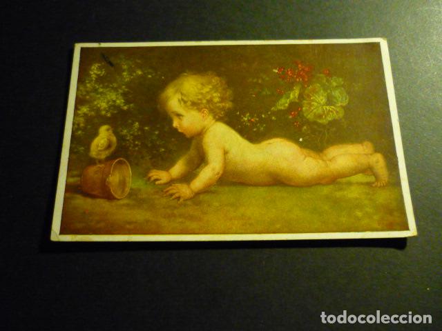 Postales: NI&Ntilde;O CON POLLITO POSTAL - Foto 1