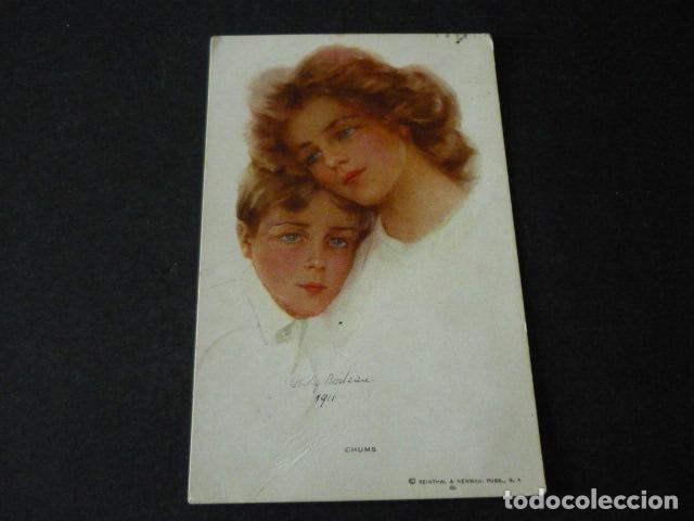Postales: NI&Ntilde;OS POSTAL ILUSTRADA - Foto 1