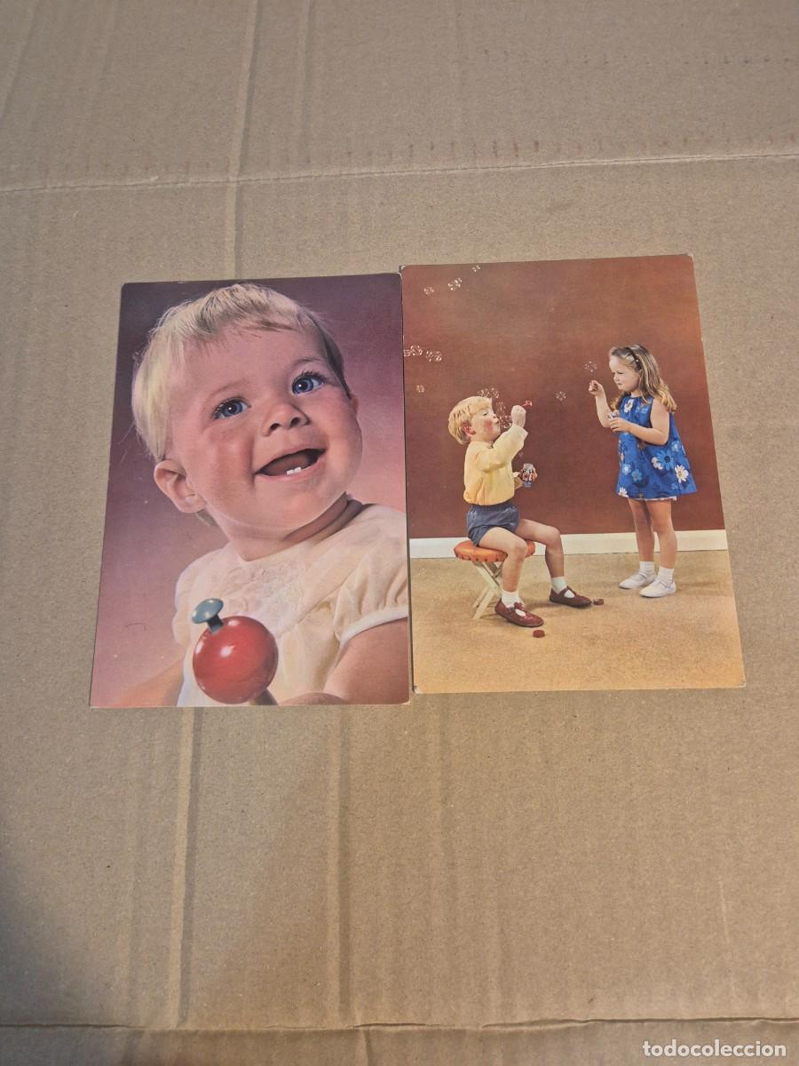 Postales: LOTE 2 POSTALES NI&Ntilde;OS - Foto 1