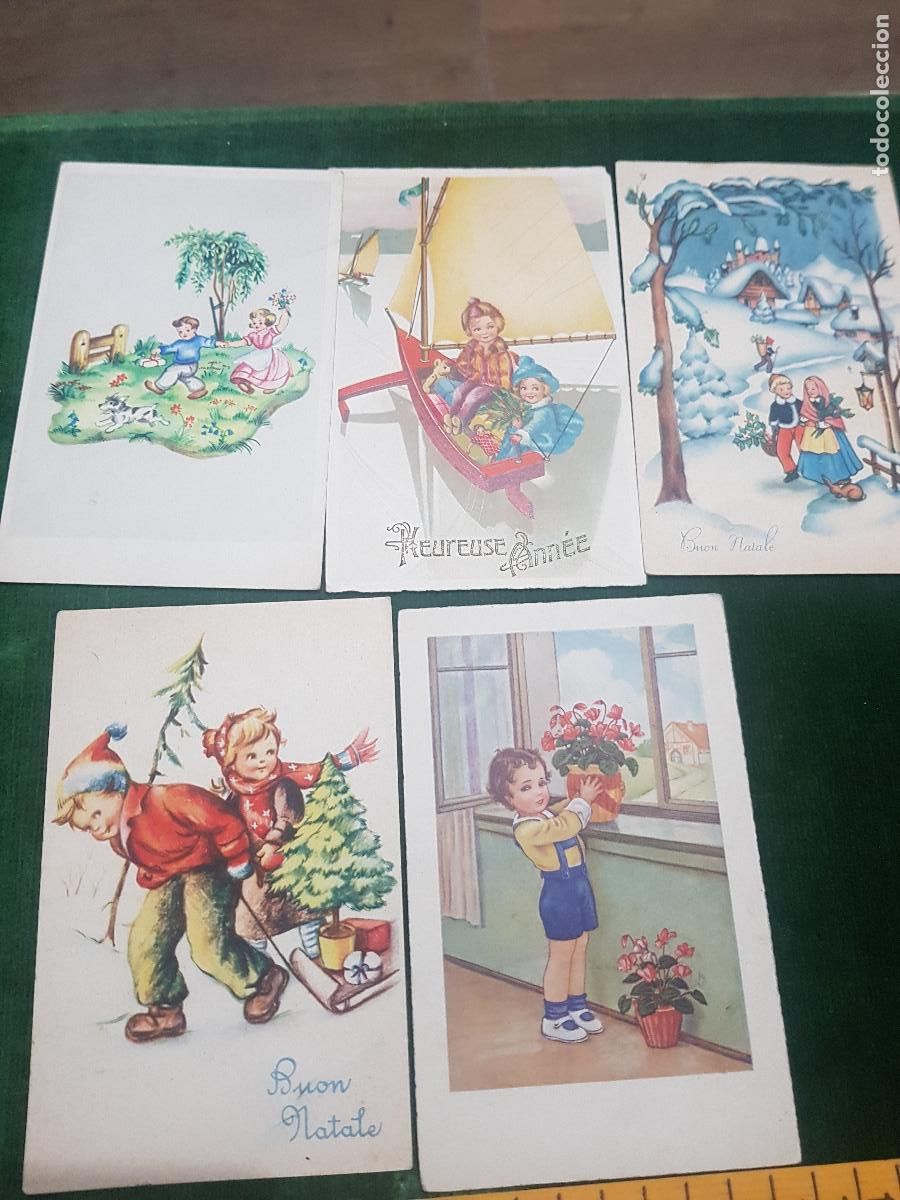 Postales: 5 TARJETA POSTALES CON NI&Ntilde;0S - Foto 4