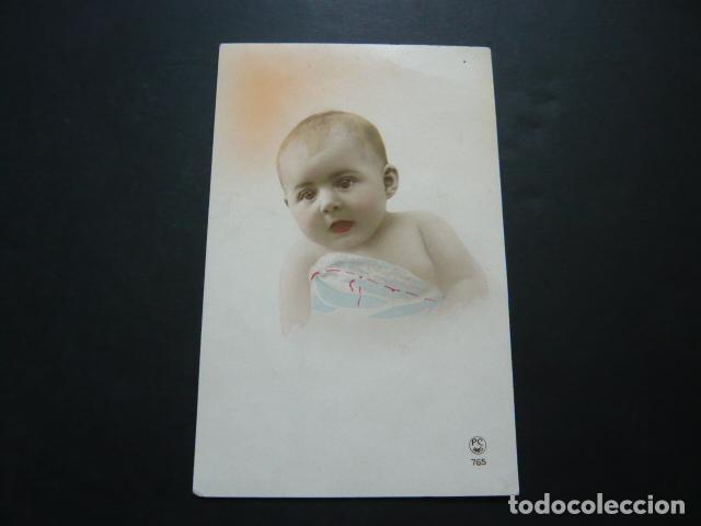 Postales: NI&Ntilde;O BEBE PELON POSTAL - Foto 1