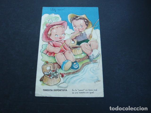 Postales: NI&Ntilde;OS PESCANDO POSTAL - Foto 1