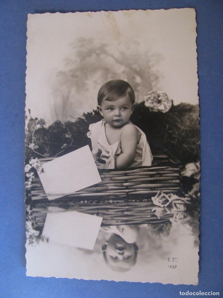 Postales: ANTIGUA POSTAL. BEB&Eacute;. CID 1637. ESCRITA - Foto 1