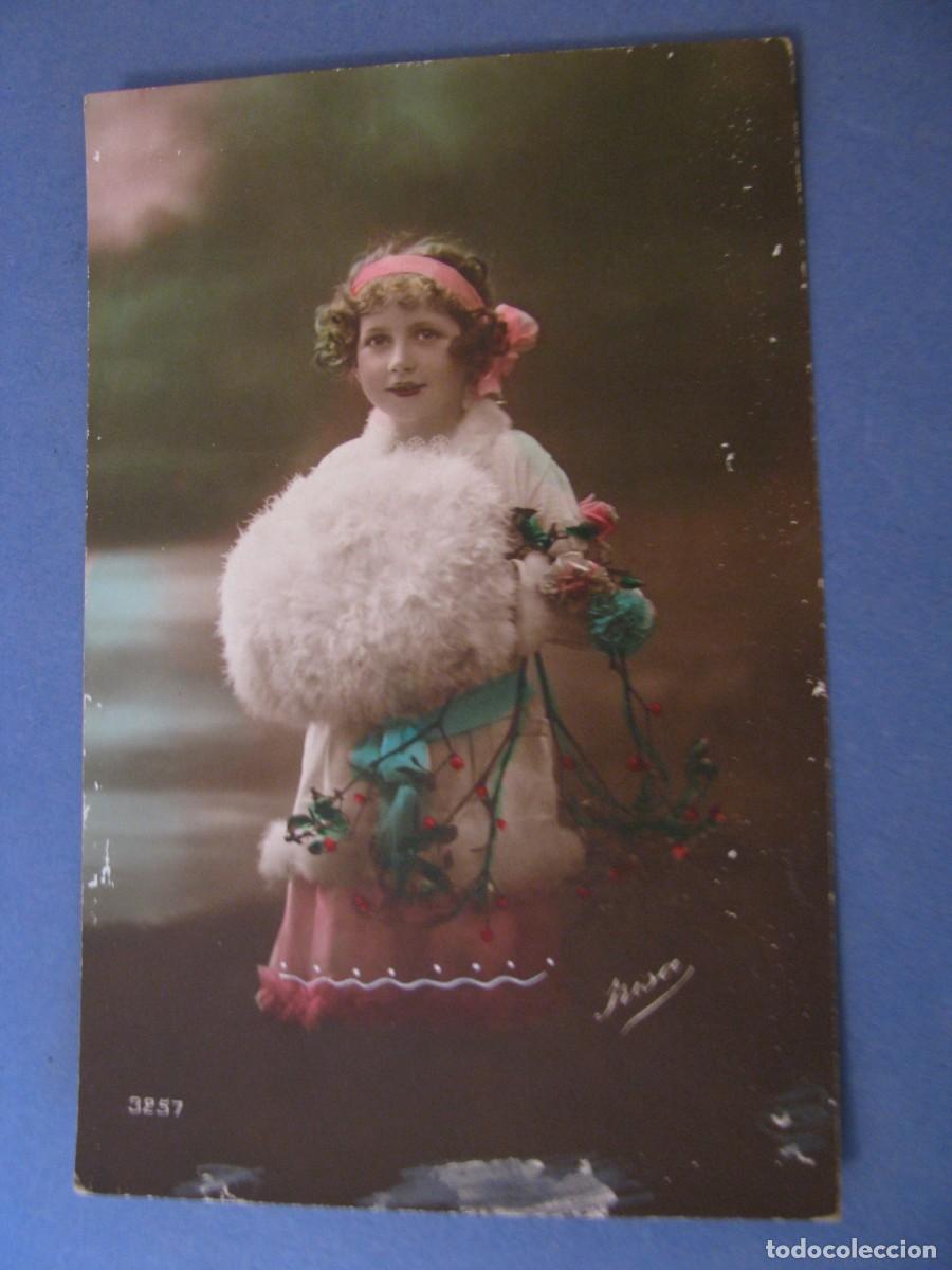 Postales: ANTIGUA POSTAL. NI&Ntilde;A. 3257. ESCRITA - Foto 1