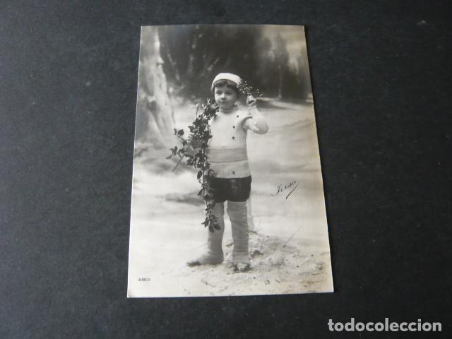 Postales: NI&Ntilde;O EN LA NIEVE POSTAL - Foto 1
