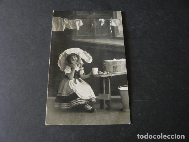 Postales: NI&Ntilde;A LAVANDERA POSTAL - Foto 1