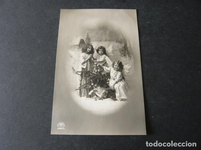 Postales: ANGELES CON ARBOL DE NAVIDAD POSTAL - Foto 1