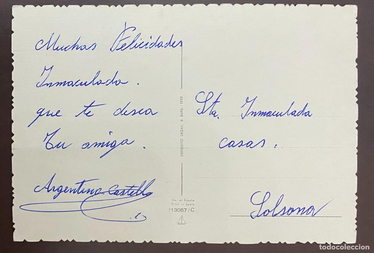 Postales: POSTAL BEB&Eacute; CON BAL&Oacute;N - EDITADA Y ESCRITA EL A&Ntilde;O 1959 - Foto 2
